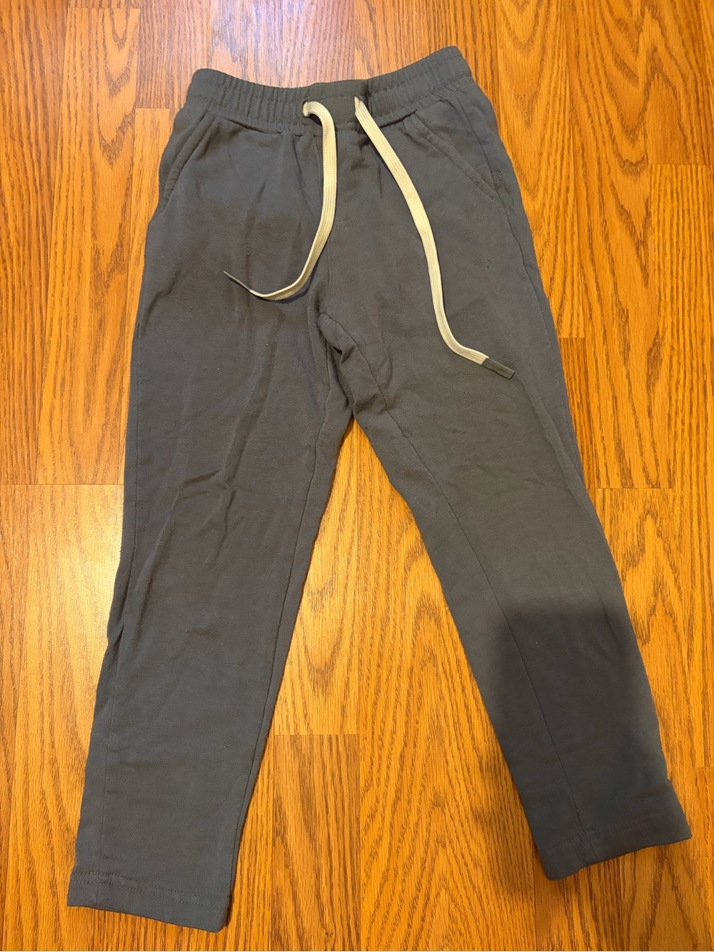 Kids Charcoal Gray Drawstring Jogger Sweatpants
